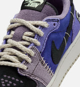 Air Jordan 1 Low OG Regency Purple and Dark Raisin Grade School Lifestyle Shoe - Regency Purple/Vapor Green/Black/Dark Raisin/Daybreak/Light Silver