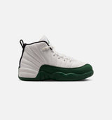 Air Jordan 12 Retro Idols Become Rivals Preschool Lifestyle Shoe - Summit White/Gorge Green/Fierce Pruple Free Shipping