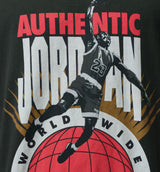 Oversized Reissue Mens Short Sleeve Shirt - Off Noir/Infrared 23