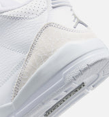Air Jordan 3 Retro White and Silver Preschool Lifestyle Shoe - White/Metallic Silver Free Shipping