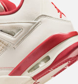 Air Jordan 4 Retro Valentines Day Womens Lifestyle Shoe - Pale Ivory/Sierra Red/Tough Red