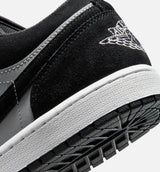 Air Jordan 1 Low Mens Lifestyle Shoe - Black/Light Smoke Grey/White