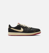 Nigel Sylvester x Air Jordan 1 Retro Low Nitro Mens Lifestyle Shoe - Black/Muslin/Varsity Red Limit One Per Customer