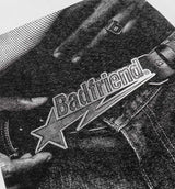 Star Logo Photo Mens Short Sleeve Shirt - White