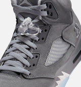 Air Jordan 5 Retro Wolf Grey Mens Lifestyle Shoe - Light Graphite/White/Wolf Grey Limit One Per Customer