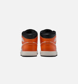 Air Jordan 1 Mid Mens Lifestyle Shoe - Starfish/White/Sail/Black