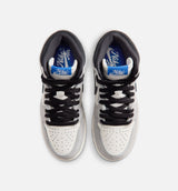Air Jordan 1 Retro High OG Cool Grey Grade School Lifestyle Shoe - Cool Grey/Black/Game Royal)