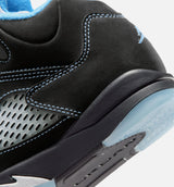Air Jordan 5 Retro Black Carolina Preschool Lifestyle Shoe - Black/University Blue/White Free Shipping