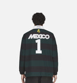 Chavarria Rugby Mens Long Sleeve Shirt - Black/Aurora Ivy