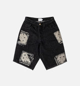 Picasso Denim Mens Shorts - Black
