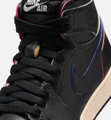 Air Jordan 1 Retro High OG Black and Muslin Grade School Lifestyle Shoe - Black/Black/Muslin