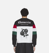 Chavarria Fleece Crewneck Mens Sweatshirt - Black/White