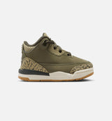 Air Jordan 3 Retro Medium Olive Infant Toddler Lifestyle Shoe - Medium Olive/Sequoia/Neutral Olive/Sail Free Shipping