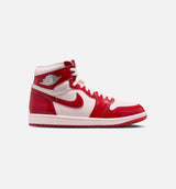 Air Jordan 1 Retro High OG University Red And Light Soft Pink Womens Lifestyle Shoe - University Red/Metallic Silver