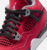 Air Jordan 4 Retro Toro Bravo Preschool Lifestyle Shoe - Fire Red/White/Black/Cement Grey Free Shipping