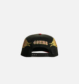 San Francisco 49ers Flames 9Fifty Snapback Mens Hat - Black/Red