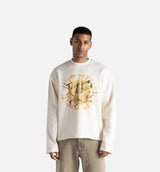 I Can See Through Your Bullshit Crew Mens Long Sleeve - White