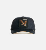 Badlands Eagle Trucker Snapback Mens Hat - Navy/Black