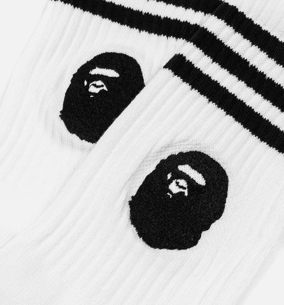 関税送料込♪BAPE X ADIDAS/SOCKS ホワイト＆ブラック Adidas Bape Socks (White/Black) – Two 18