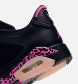 Air Jordan 6 Retro Fearless Grade School Lifestyle Shoe - Black/Laser Fushia/Pink Foam