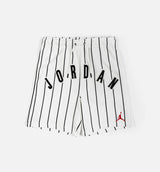 Brooklyn Fleece Striped Diamond Mens Short - Black/White