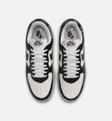 Air Force 1 Low Cracked Leather Mens Lifestyle Shoe - Black/White