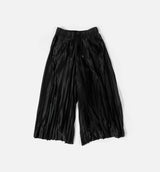 NSW Mid Rise Pleated Track Womens Pant - Black/Sail/Off Noir