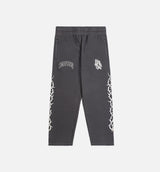 Prayer Washed Fleece Jogger Mens Pant - Grey/Beige