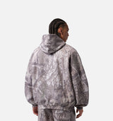 RealTree Fleece Pullover Mens Hoodie - White/Bright Citron