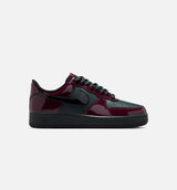 Air Force 1 Low Patent Burgundy Crush Mens Lifestyle Shoe - Black Spruce/Burgundy Crush/Black