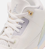 Air Jordan 3 Retro Sail and Jade Aura Preschool Lifestyle Shoe - Sail/Aura/Jade Aura/Iris Whisper
