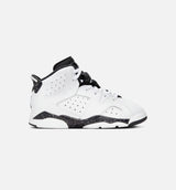 Air Jordan 6 Retro White & Black Preschool Lifestyle Shoe - White/Black