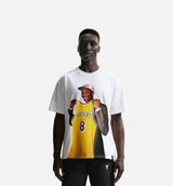 Kobe Bryant 1996 Draft Max90 Mens Short Sleeve Shirt - White