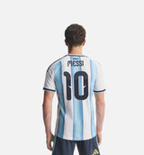 Argentina 26 Home Messi Authentic Mens Jersey - White/Icey Blue/Light Blue