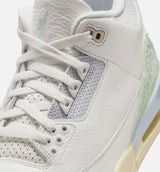 Air Jordan 3 Retro Sail And Jade Aura Mens Lifestyle Shoe - Sail/Jade Aura/Aura/Iced Carmine