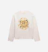 I Can See Through Your Bullshit Crew Mens Long Sleeve - White