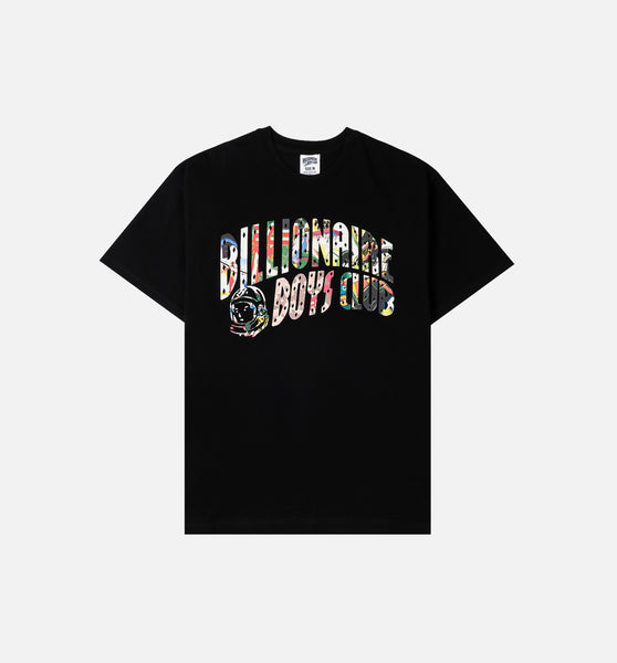 希少 BILLIONAIRE BOYS CLUB PAISLEY NYLON Billionaire Boys Club 861-2204-BLK Curve Collage Mens Short Sleeve