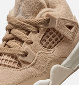 Air Jordan 4 Retro Cozy Girl Infant Toddler Lifestyle Shoe - Hemp/Light Orewood Brown