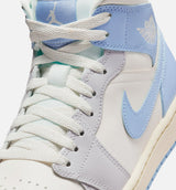 Air Jordan 1 Mid Womens Lifestyle Shoe - Psychic Blue/Neutral Grey/Sail