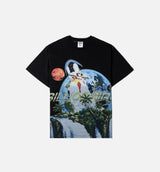 Waterfall Mens Short Sleeve Shirt - Black