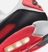 Air Max 90 Infrared 3M Mens Lifestyle Shoe - White/Cement Grey/Infrared/Black