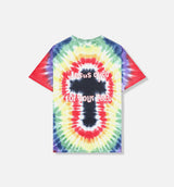 Tie Dyed Mens Short Sleeve Shirt - Multi