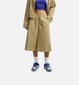 Sportswear Oversized Mid Rise Parachute Womens Shorts - Parachute Beige/Parachute Beige