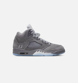 Air Jordan 5 Retro Wolf Grey Mens Lifestyle Shoe - Light Graphite/White/Wolf Grey Limit One Per Customer