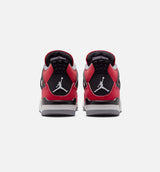 Air Jordan 4 Retro Toro Bravo Grade School Lifestyle Shoe - Fire Red/White/Black/Cement Grey Free Shipping