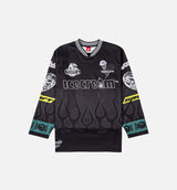 Good Food Long Sleeve Mens Jersey - Black