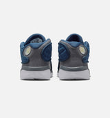 Air Jordan 13 Retro Navy And Flint Grey Infant Toddler Lifestyle Shoe - Navy/University Blue/Flint Grey/White Free Shipping