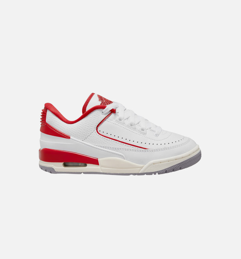 Air Jordan 2/3 Varsity Red Grade School Lifestyle Shoe - White/Red/Sail