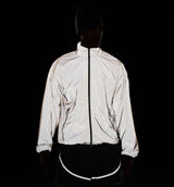 Brooklyn Hike Mike Reflective Draft Zip Up Mens Jacket - Silver