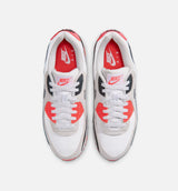 Air Max 90 Infrared 3M Mens Lifestyle Shoe - White/Cement Grey/Infrared/Black